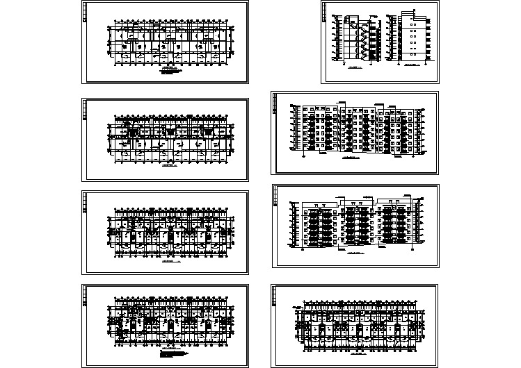 某地经典多层住宅建筑设计CAD方案图