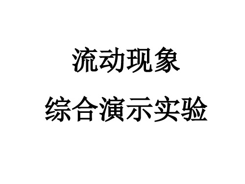 流动现象综合演示实验