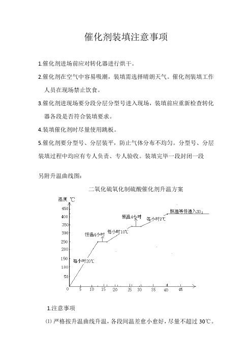 催化剂装填注意事项