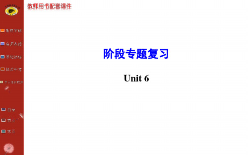 人教版英语八下第6单元阶段专题复习