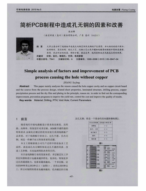 简析PCBfN程中造成孔无铜的因素和改善