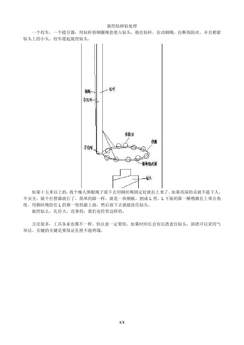 旋挖钻掉钻处理