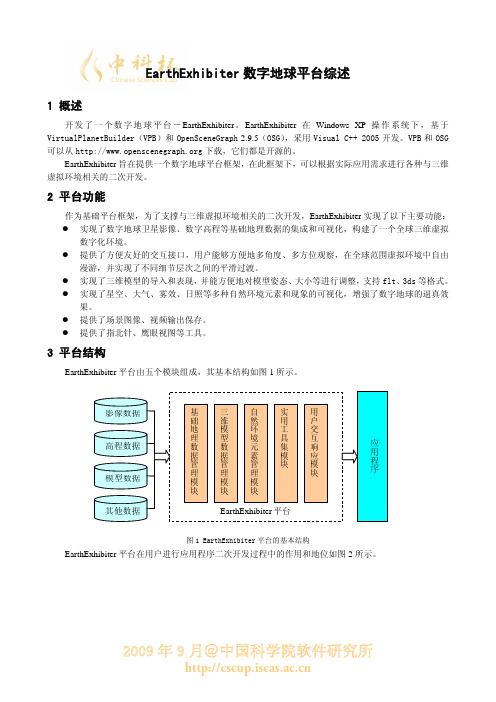 数字地球平台Earth Exhibiter-国防科技大学新