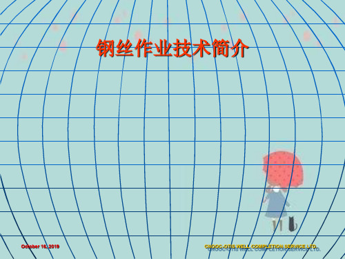 石油测试钢丝作业简介