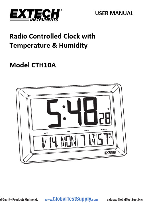 Extech CTH10A 用户手册说明书