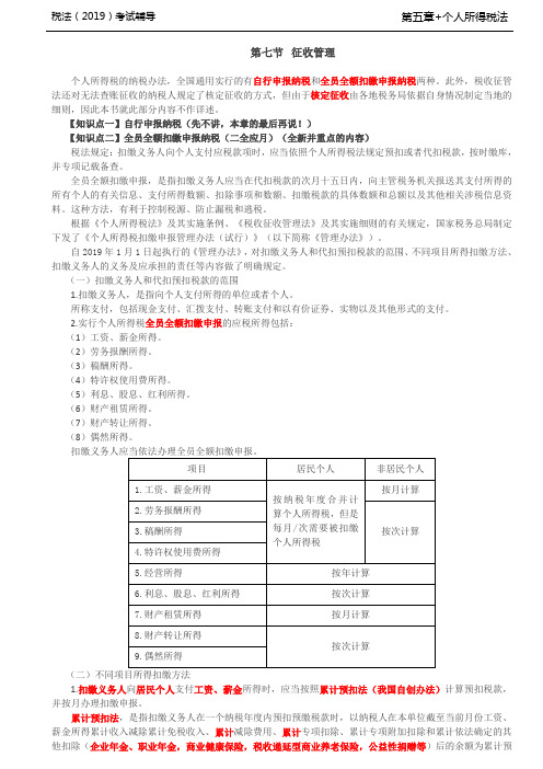 税法考试基础知识培训-第62讲_全员全额扣缴申报纳税(1)