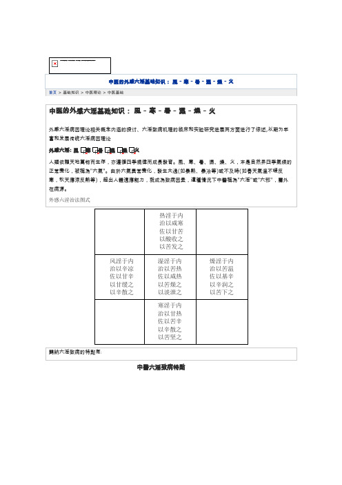 中医的外感六淫基础知识