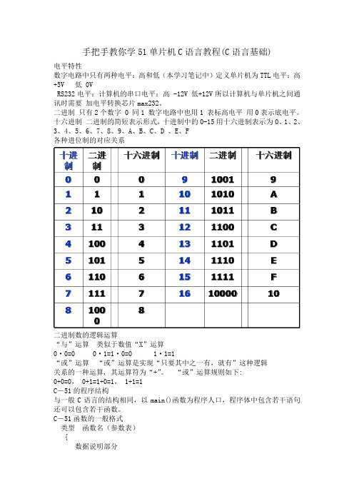 51单片机C语言教程