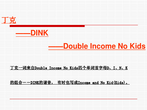 丁克现状简介