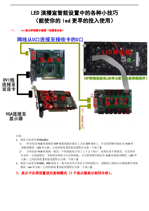 LED演播室智能设置中的各种小技巧(能使你更快的将led投入使用)