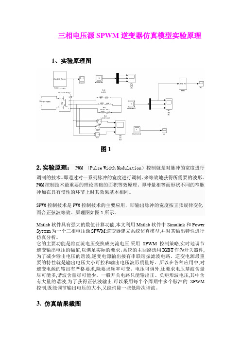 三相电压源SPWM逆变器仿真模型文档说明