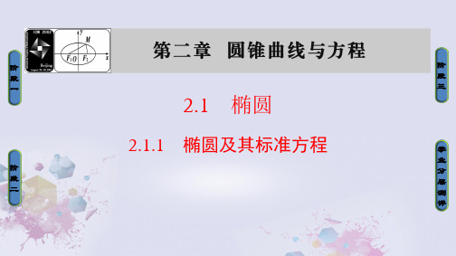 高中数学第二章圆锥曲线与方程2.1.1椭圆及其标准方程课件新人教A版选修1-1