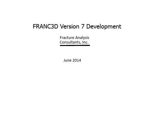 FRANC3D_V7.0新版本功能介绍