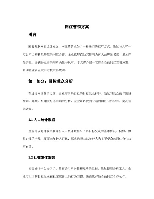 网红营销方案