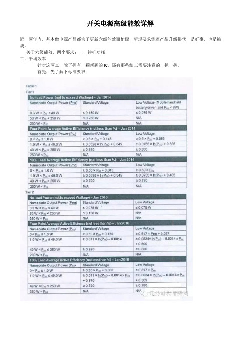 开关电源六级能效详解(DOC)