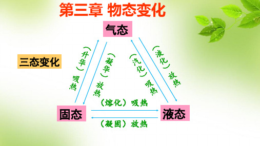 2020秋人教版八年级上册第三章 物态变化复习课件(共36张)