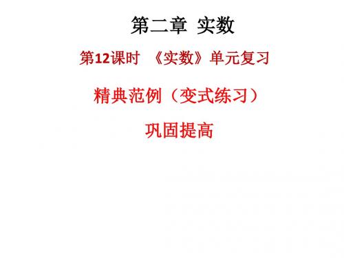 2019精选教育年秋八年级数学上册北师大版课件：第二章 实数 单元复习(共15张PPT).ppt