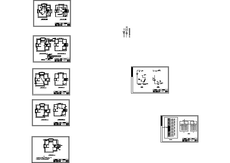 某地区生态园竣工电气cad设计施工图