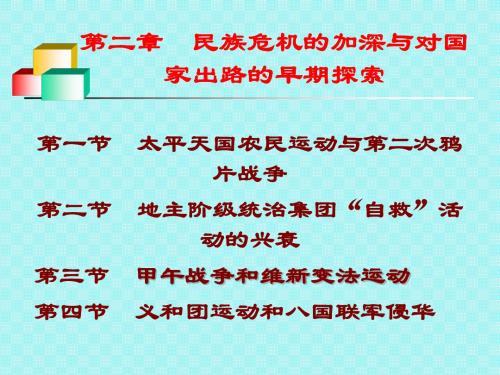 第二章 民族危机的加深与对国家出路的早期探索