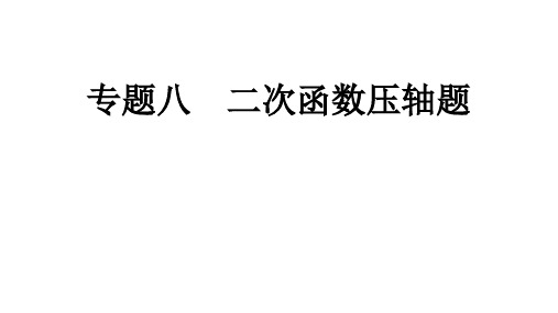 2020年河南中考复习专题八 二次函数压轴题_课件(共37张PPT)