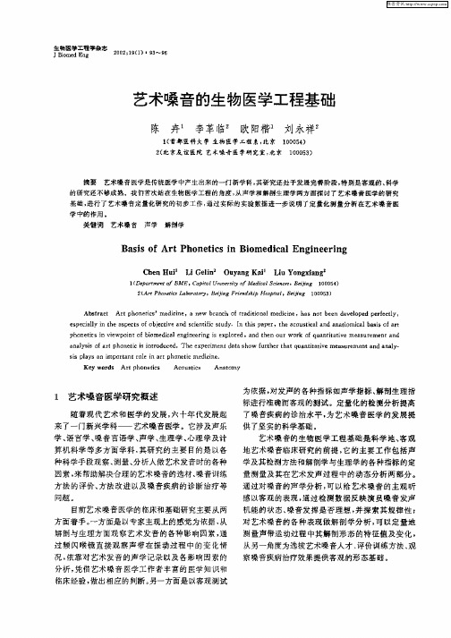 艺术噪音的生物基学工程基础