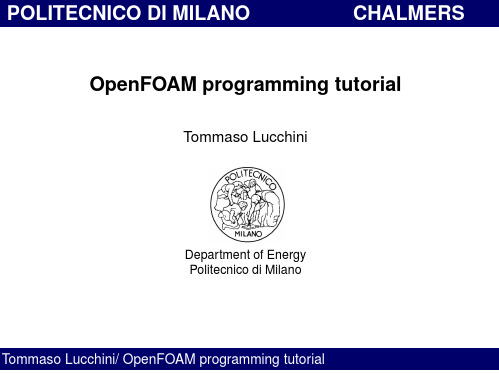 OpenFOAM programming tutorial 02