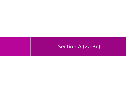 人教版初中英语八年级上册精品教学课件 Unit 6 Section A (2a-3c)