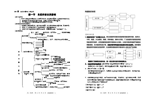 学案第一节  自然灾害及其影响