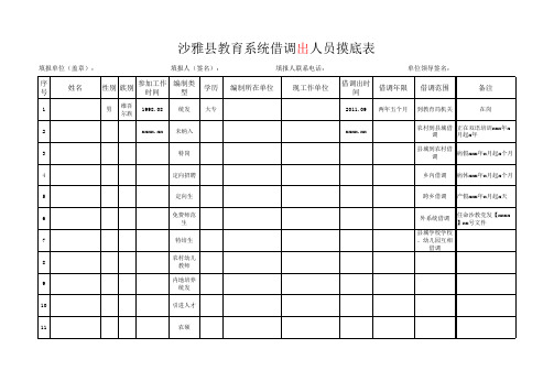 借调人员名44单