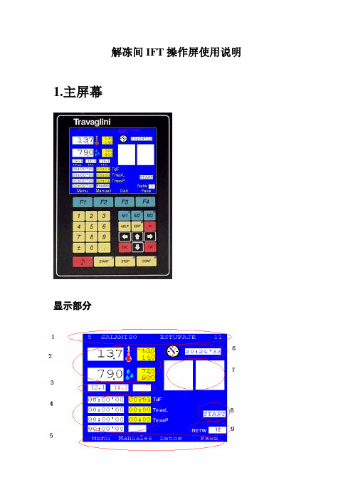 控制面板的操作说明