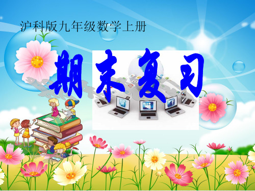 沪科版数学九年级上册期末复习课件