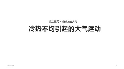 人教版地理必修一2.1《冷热不均引起的大气运动》(共26张PPT)