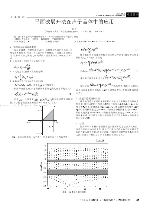 平面波展开法在声子晶体中的应用