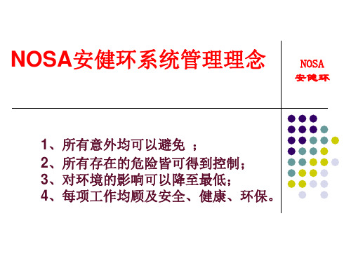 NOSA安健环系统管理理念