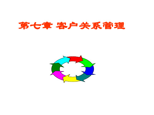 郑州大学双学位课程课件——客户关系管理共93页文档