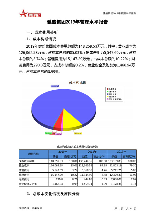 健盛集团2019年管理水平报告