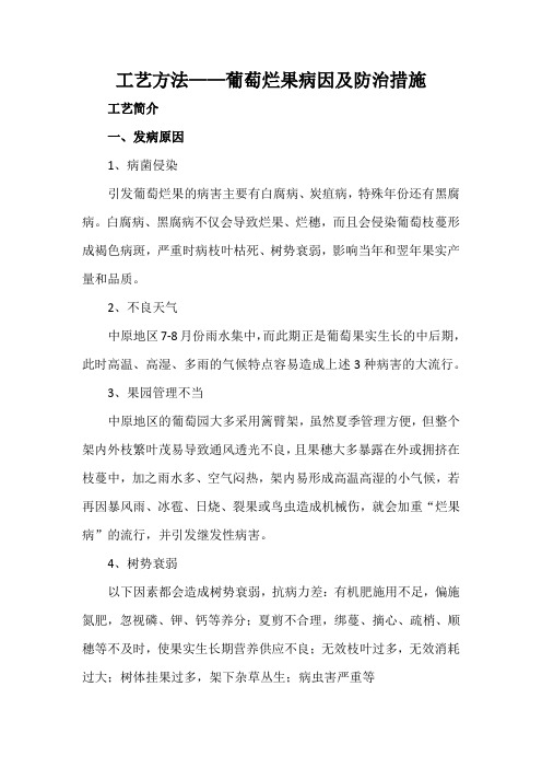 工艺方法——葡萄烂果病因及防治措施