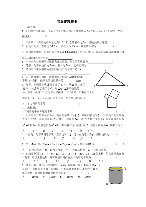 勾股定理作业