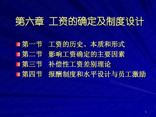 曾湘泉劳动经济学课件第六章