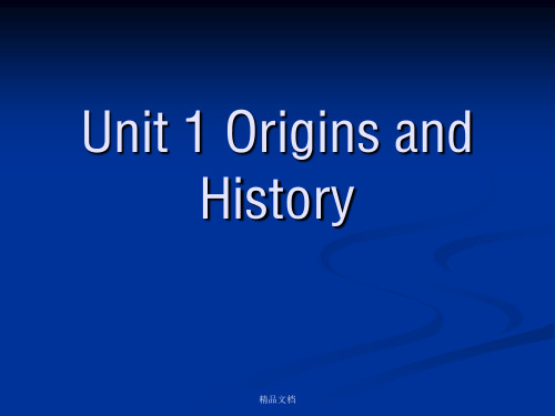 中国历史文化概况(英文版)Unit 1 Origins and History