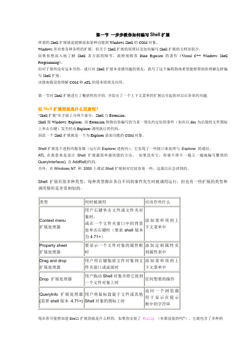 Windows Shell扩展编程完全指南