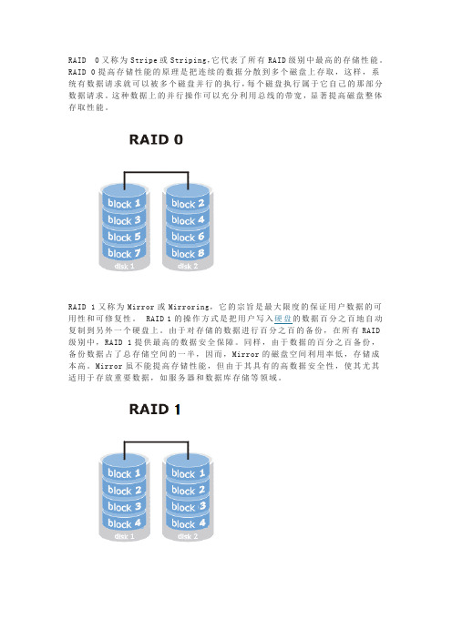 各种Raid区别与解释