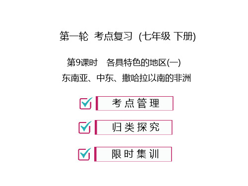 中考达州地理复习课件:七下 第9课时 各具特色的地区(一)(共27张PPT)