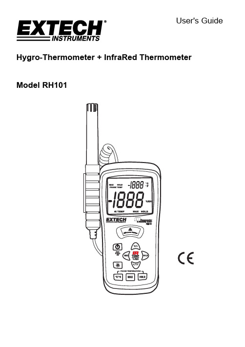 Extech Hygro-Thermometer 加 InfraRed 温度计模型 RH101说明书