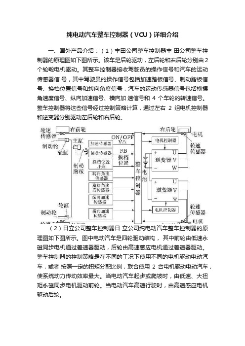 纯电动汽车整车控制器（VCU）详细介绍