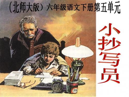 北师大版小学六年级下册语文《小抄写员》课件PPTPPT、优质教学课件