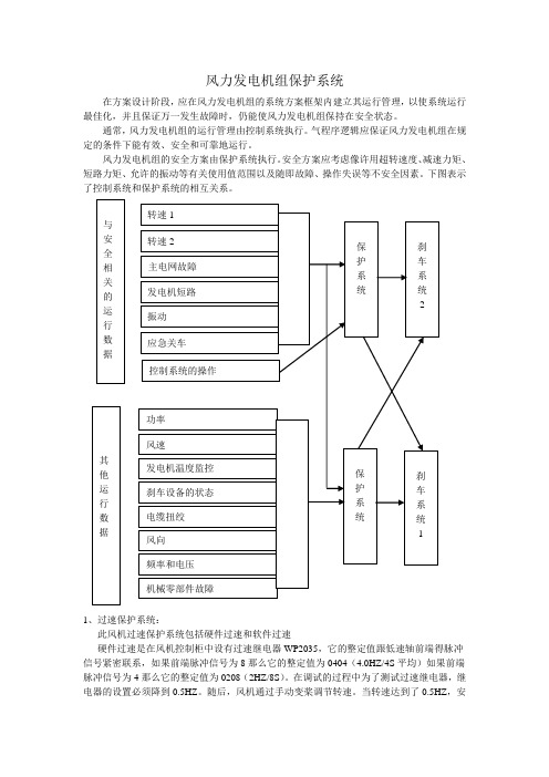 风力发电机组安全保护系统