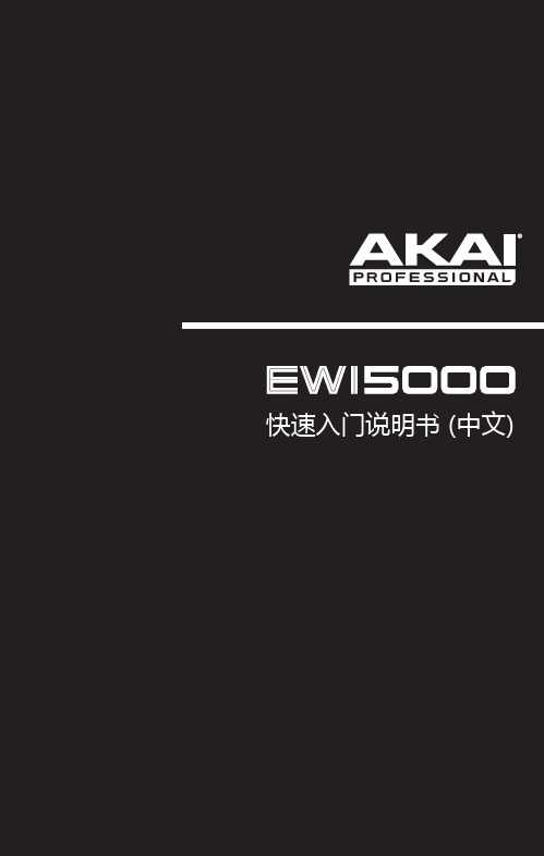 AKAI EWI 5000 电吹管 快速入门(中文说明书)