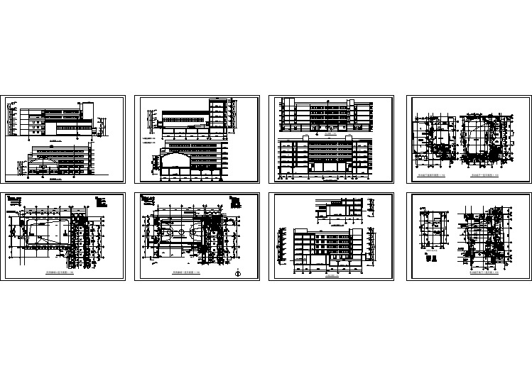 【设计图纸】中学全套建筑施工图风雨操场06061(精选CAD图例)
