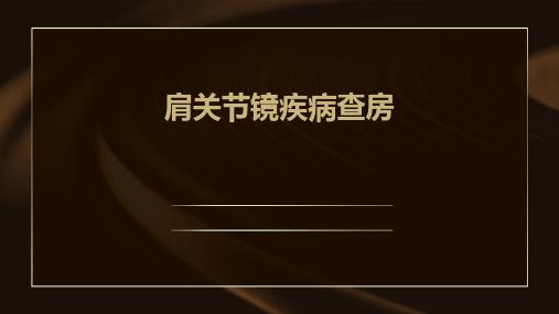 肩关节镜疾病查房